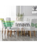 Калъф за стол универсален сив кадифе